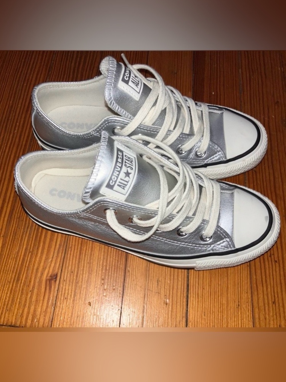 Silver Metallic Chuck Taylor All Star Oxford Sneaker